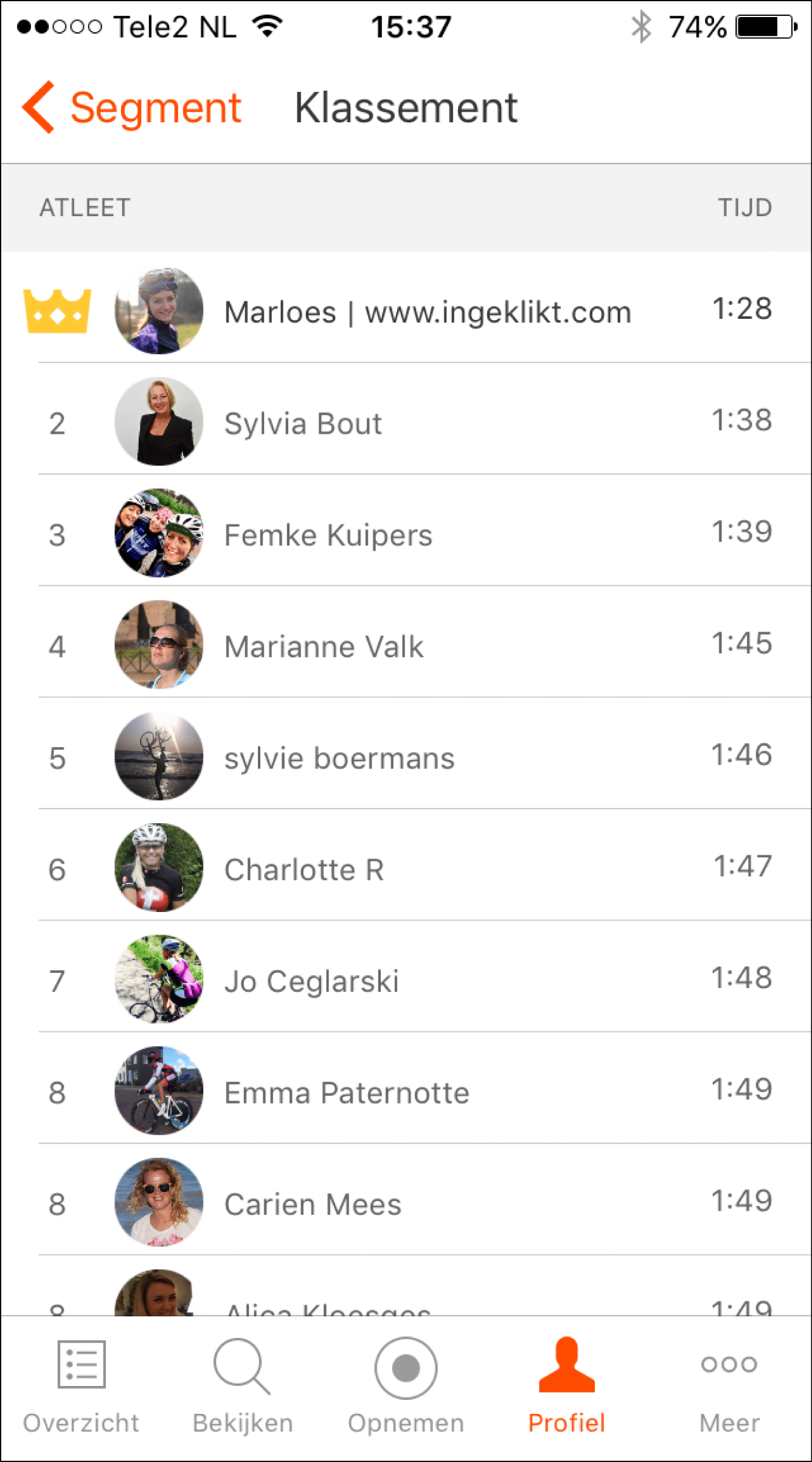Strava-QOM-sneller fietsen